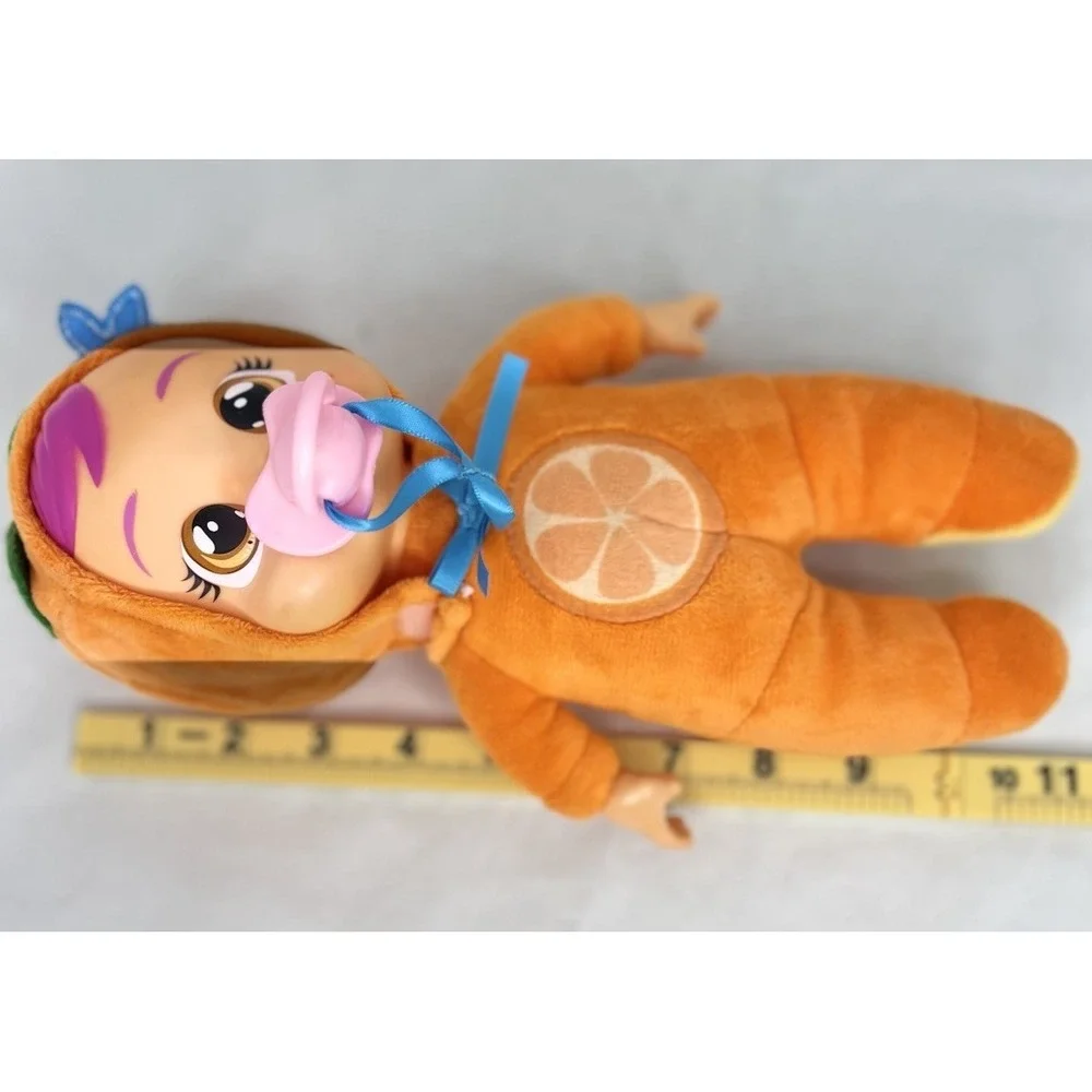 Cry Babies Magic‎ Tears Angie Orange Fruit Baby Doll IMC Toys w/ Pacifier 10